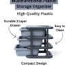 Plastic 3-Tier Drawer Organizer for Stationery, Gadgets, and Makeup