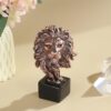 Decorative lion face figurine for tabletop home decoration