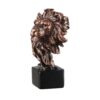 Modern lion head sculpture for wildlife-inspired home decor