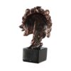 Designer lion head figurine for premium home decor styling