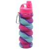 BPA-free silicone bottle for gym and travel in bright colors