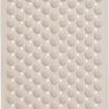 Non-slip bath mat with built-in foot scrubber for bathroom use