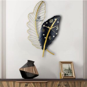 Artistic metal wall clock decor sculpture by Artisans Alley for luxury interiors