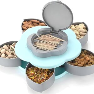 Decorative Flower Shaped Revolving Tray for Kitchen Storage