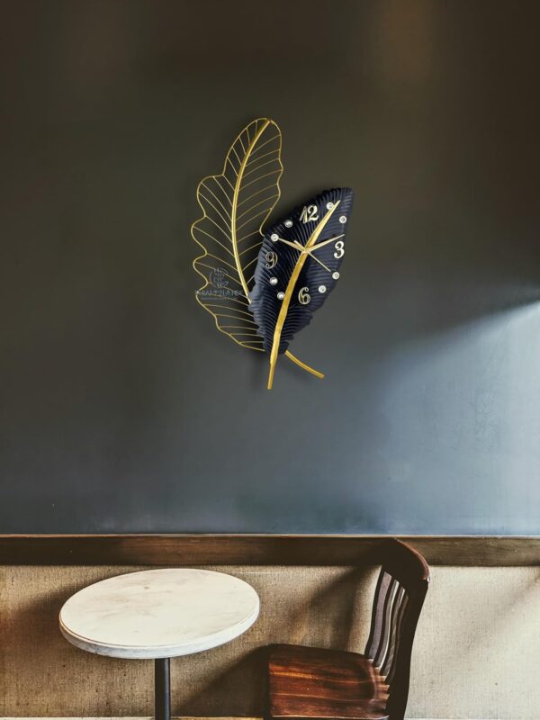 Luxury Wall Clock Decor – Artistic Metal Sculpture by Artisans Alley