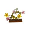 Metal Flower with Bird Showpiece for Home Decoration