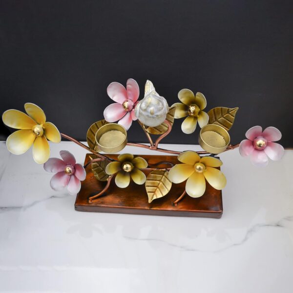 Unique Metal Flower and Bird Art Showpiece for Display