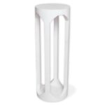 Modern white wooden drink table for living room décor