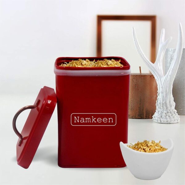 Premium food-grade namkeen container with lid