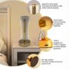 Golden base acrylic LED night lamp ideal for bedside lighting and decoration