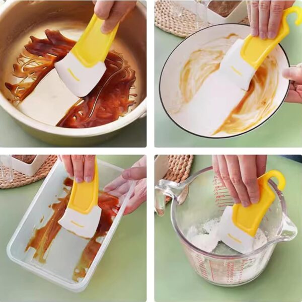 Ergonomic Heat-Resistant Pan Scraper for Efficient Cleaning
