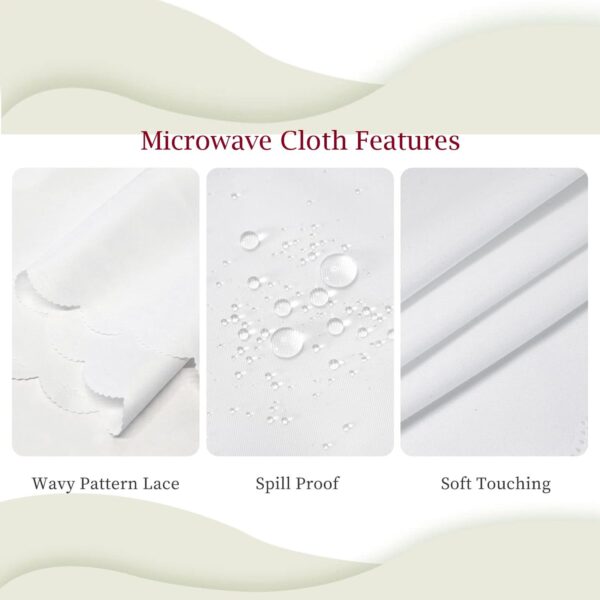 Stylish waterproof microwave oven cover for countertops