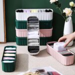 Multi-compartment drawer organiser box set for clothes and accessories