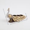 Unique Peacock Shape Polyresin Candle Holder