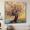 Beautiful landscape canvas art with wooden border