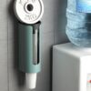 Hygienic wall-mounted cup dispenser for sink area