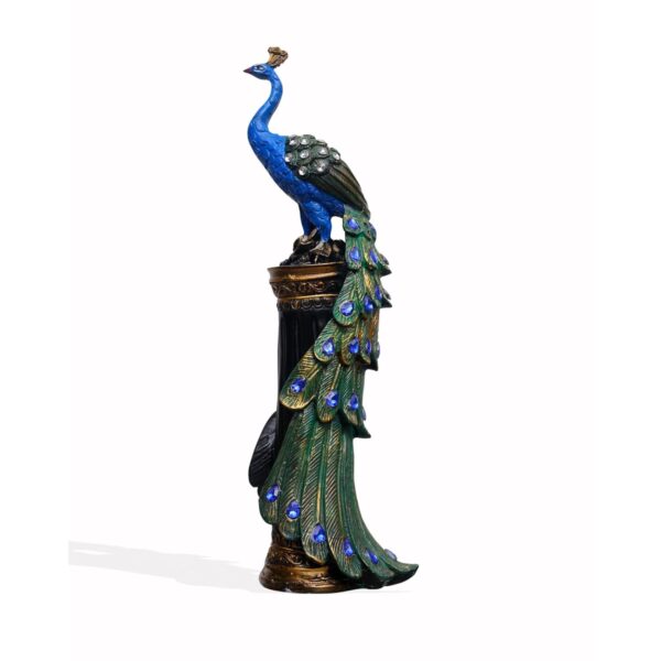 Peacock Showpiece with Intricate Feather Design