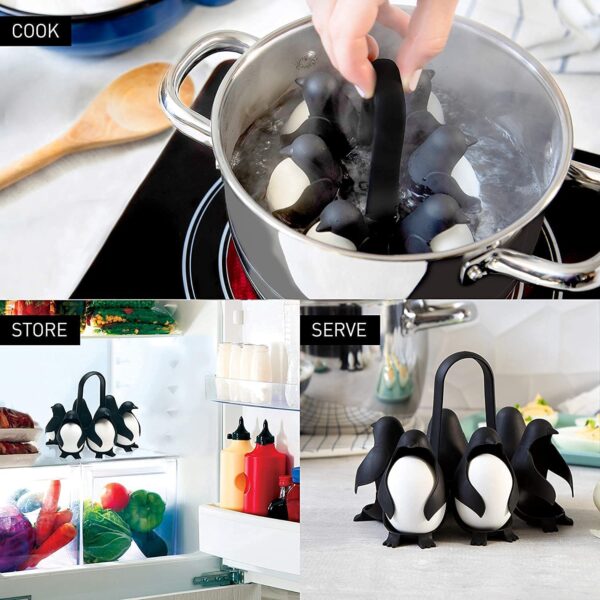 Cute penguin egg steamer for kitchen use