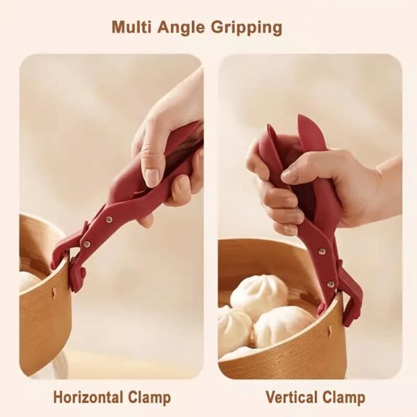 Kitchen Hot Plate Gripper Clip for Scald-Free Dish Handling