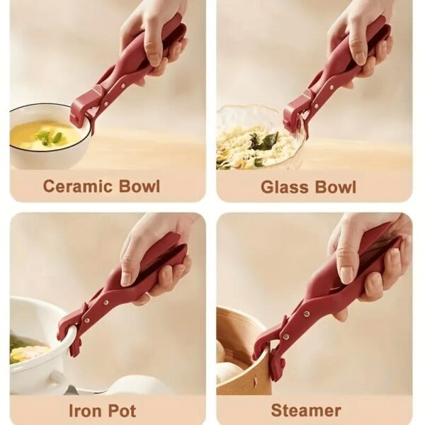 Kitchen Bowl and Plate Gripper Clip for Safety and Comfort