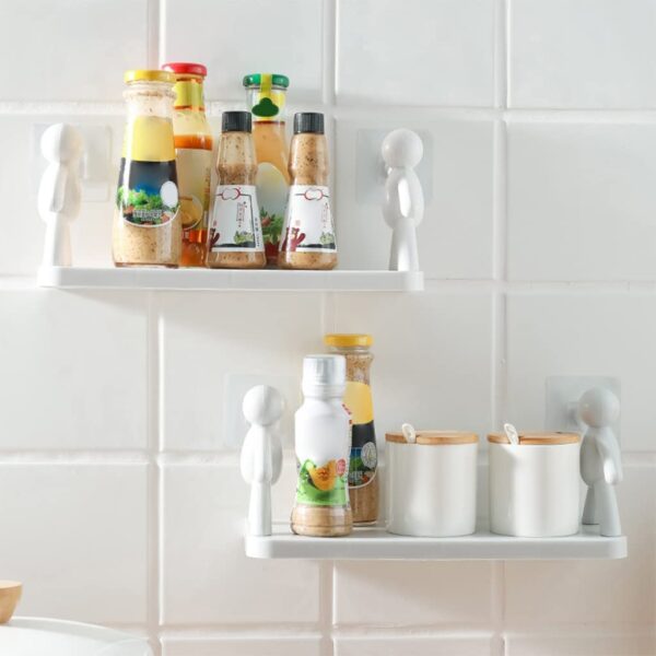 Plastic multi-utility rack for washroom and kitchen storage