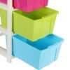 6 tier home organizer plastic drawer storage solution