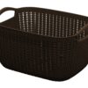 Multipurpose plastic organizer basket for kitchen and bathroom
