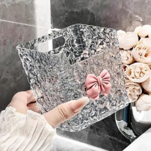 Wall mounted bathroom storage box for toiletries and accessories