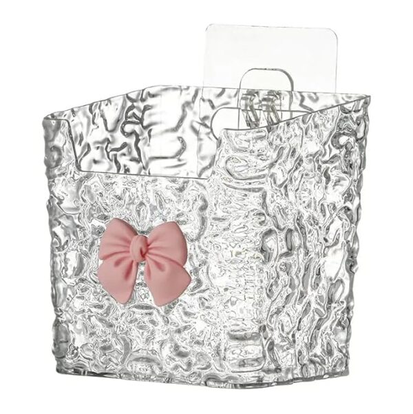 Durable plastic bathroom hanging box for multi-purpose use