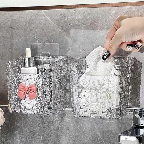 Waterproof hanging bathroom organizer box for daily essentials