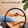 3D flowing sand picture frame with natural scenery and relaxing design