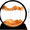 Glass Flowing Sand Art Frame – Liquid Painting with 3D Desert Landscape Effect