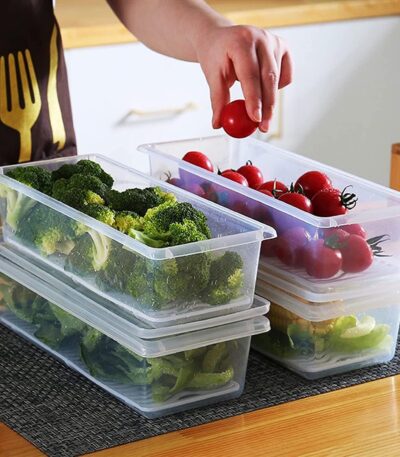 Food storage containers set with freezer-safe lids 6-pack