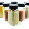 Square transparent spice container for daily cooking