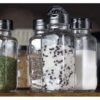 Square transparent spice container for daily cooking