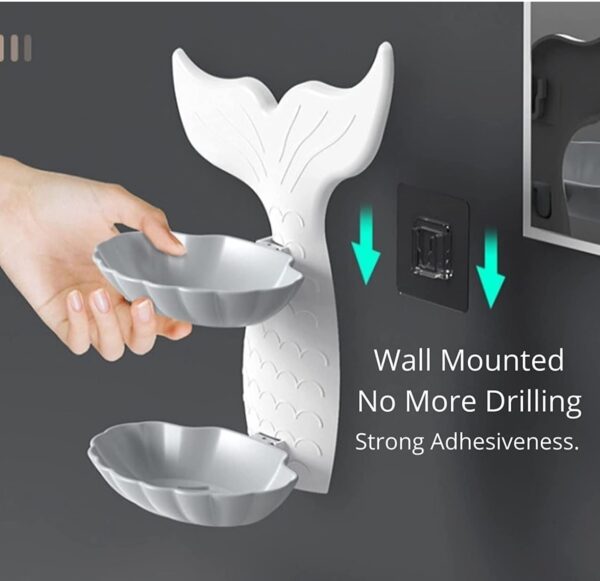 Modern fancy kitchen soap dish organizer