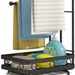 Sponge Holder with Drain Pan for Kitchen Sink – Rust Resistant Design