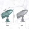 Bathroom Sink Soap Holder with Fast-Dry Leaf Design