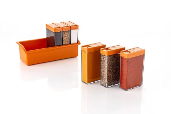 Crystal Masala Rack – Easy Pour Spice Jars for Everyday Cooking