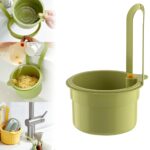 Adjustable kitchen sink drain basket for washing fruits and vegetables