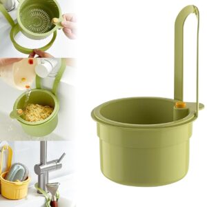 Adjustable kitchen sink drain basket for washing fruits and vegetables