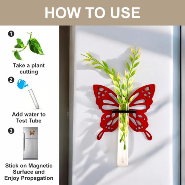 Modern butterfly shape magnetic planter for indoor plants