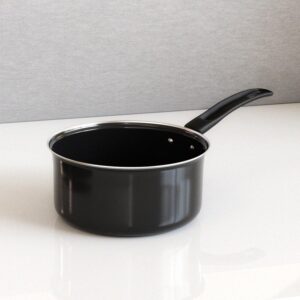 Large stainless steel saucepan for tea and milk boiling