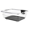Stainless steel dish rack for kitchen countertop