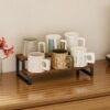 Multi-Tier Wooden Spice Organizer Shelf for Kitchen Essentials