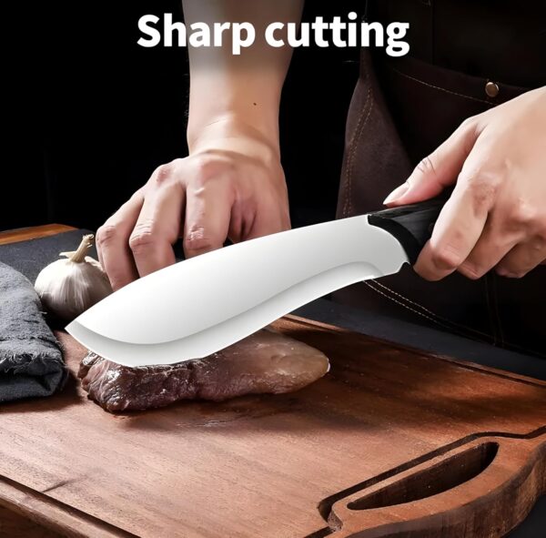 Premium stainless steel kitchen cleaver knife with ergonomic grip