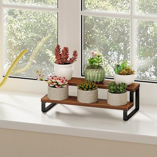 Wall-Mounted Wooden Spice Rack Shelf for Bottles and Spice Containers