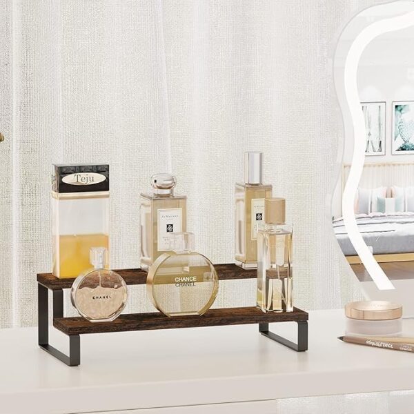 Wooden Seasoning Rack Organizer for Bottles, Sauces, and Jars