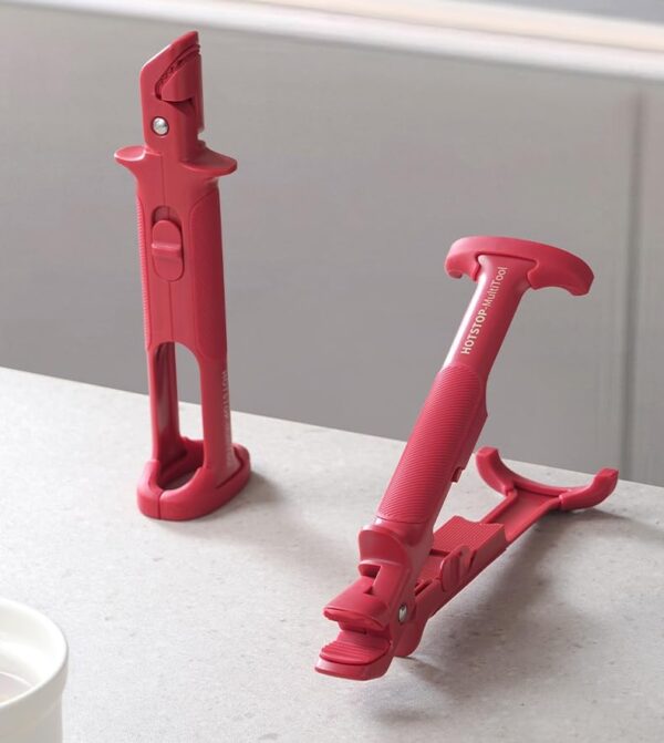 Heatproof Silicone Clamp Tongs for Home & Professional Kitchens