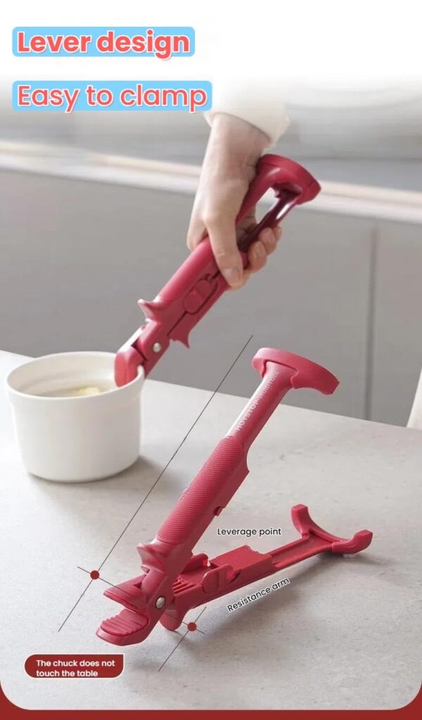 Non-Slip Silicone Grip Tong for Lifting Hot Plates and Bowls